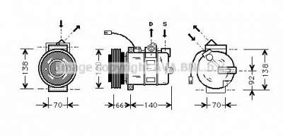 AVA QUALITY COOLING aik150 -  Компрессор, кондиционер